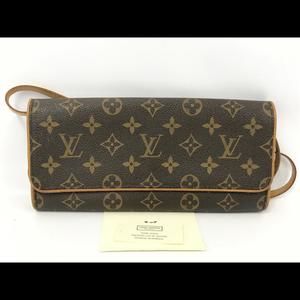 LOUIS VUITTON Monogram Pochette Twin PM Shoulder Bag